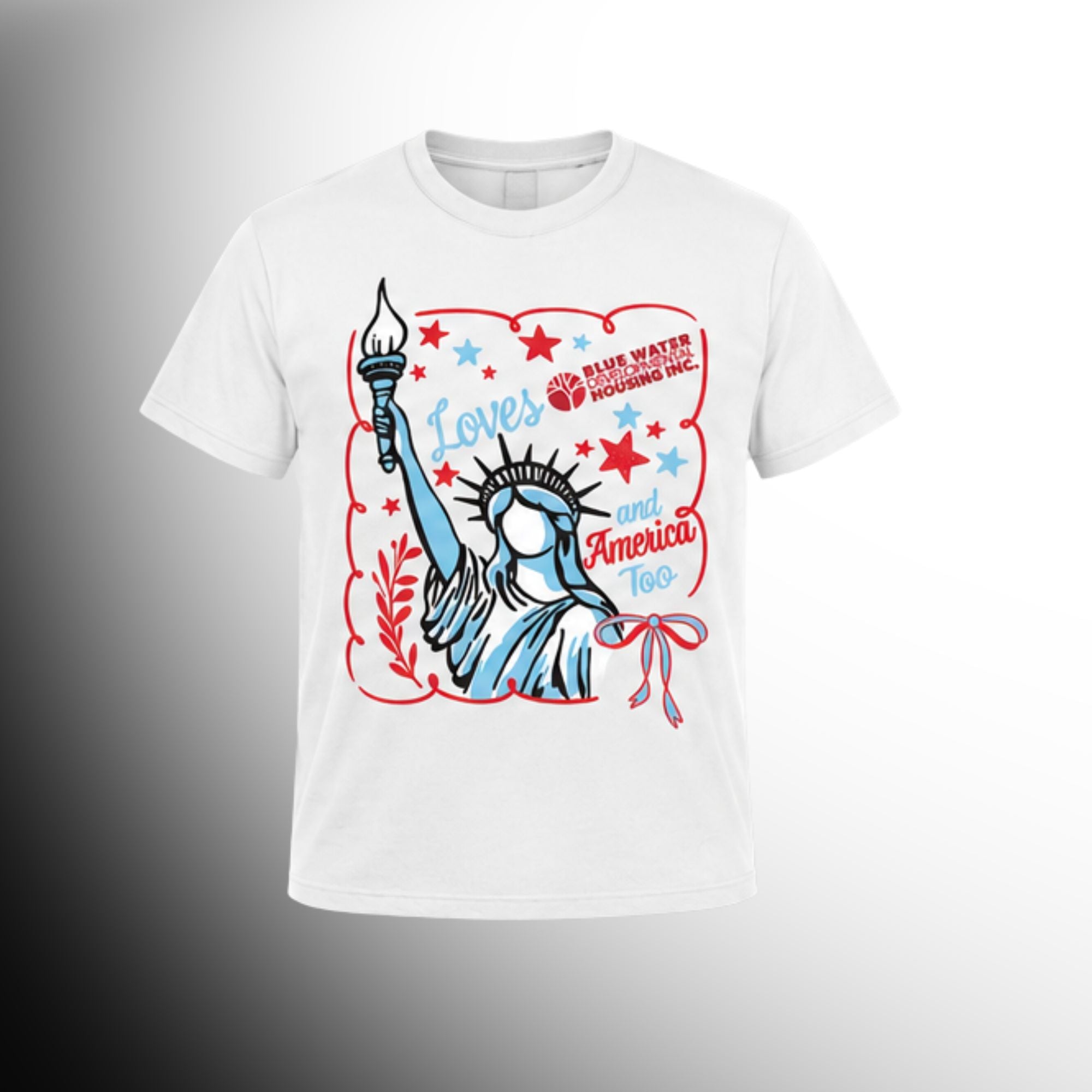 #45 Loves BWDH and America t-shirt