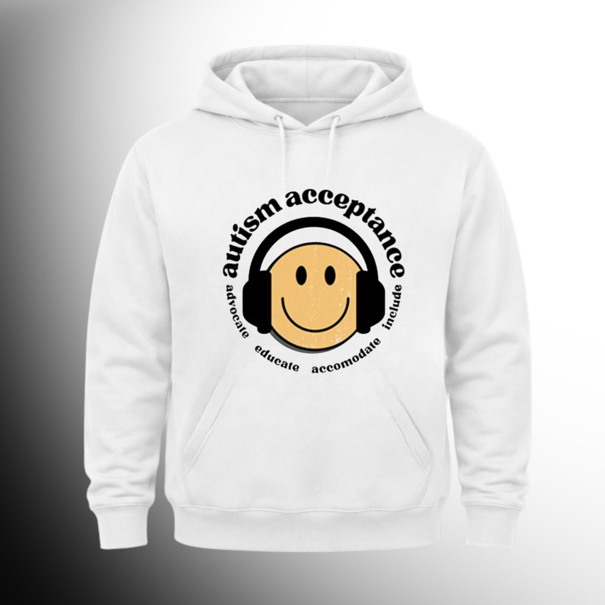 #54 Autism Acceptance Pull Over Hoodie
