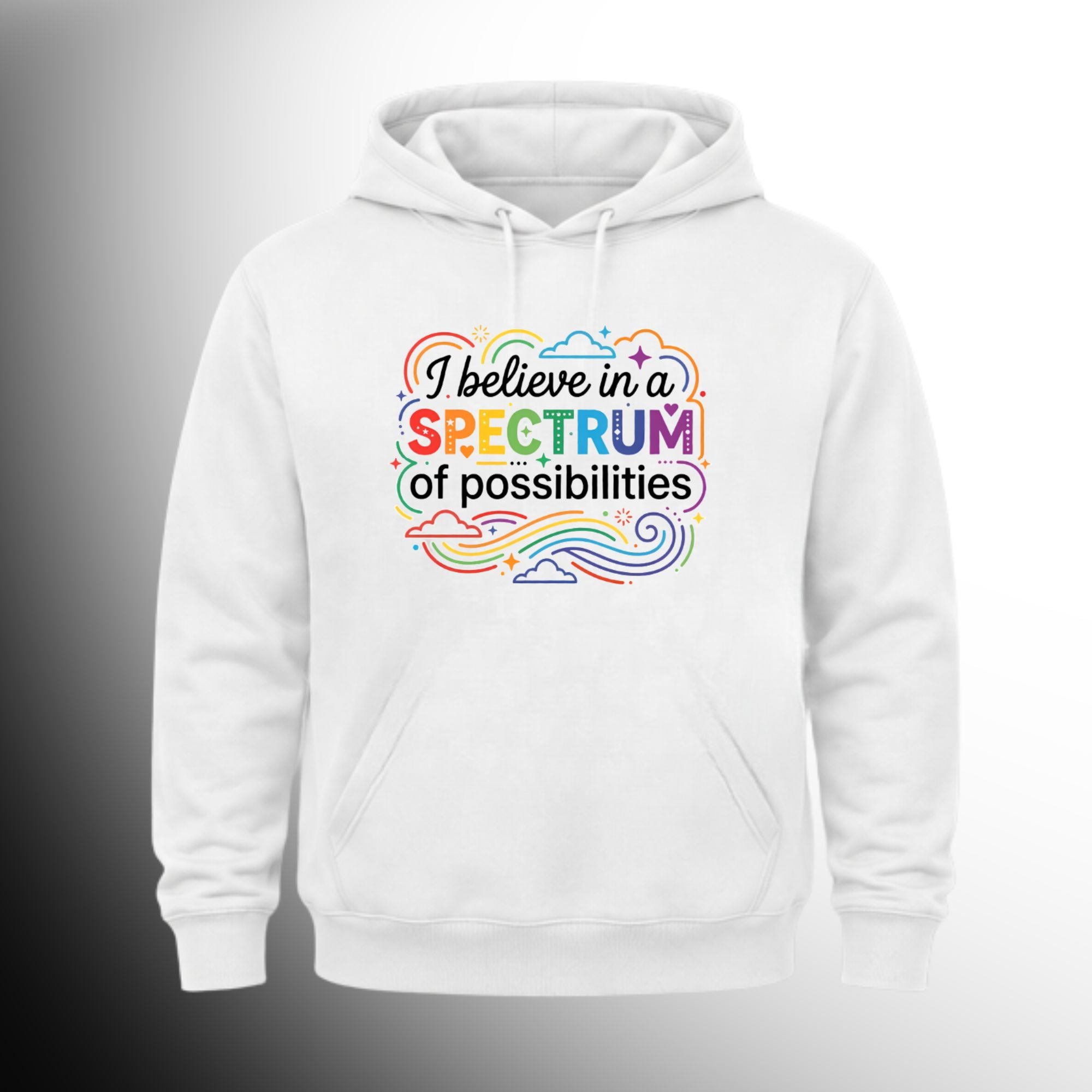#70 I Believe in a Spectrum Pull Over Hoodie