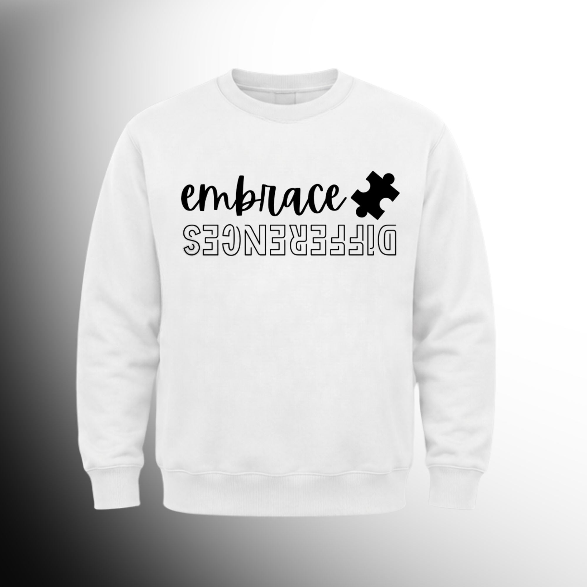 #71 Embrace Differences Crew Neck Sweat Shirt
