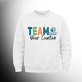 #73 Team Your Location Crew Neck Sweat Shirt