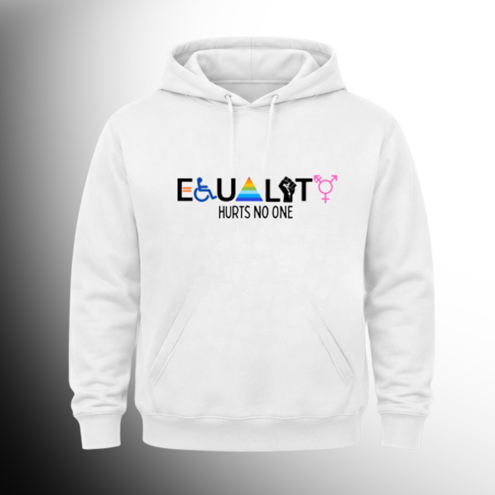 #76 Equality Hurts No One One Pull Over Hoodie